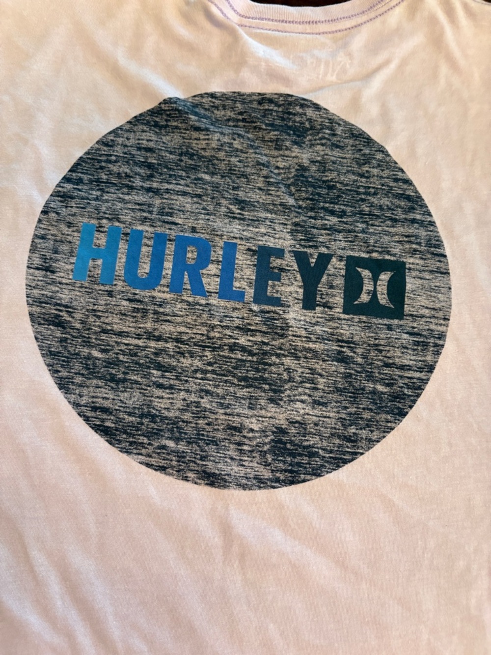 NWT: Hurley Men's Everyday Circle Gradient Short Sleeve Tee, Large, Lilac